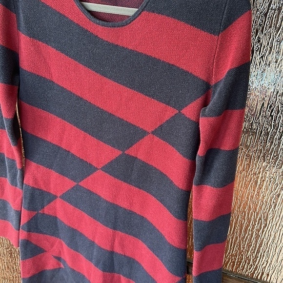 Slate & Willow striped asymmetric dress size Large - Picture 7 of 10